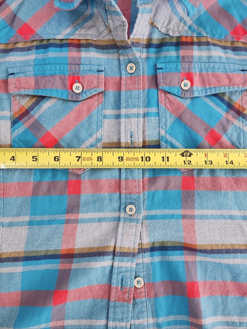 Stio Turquoise and Pink Flannel - Picture 4 of 6